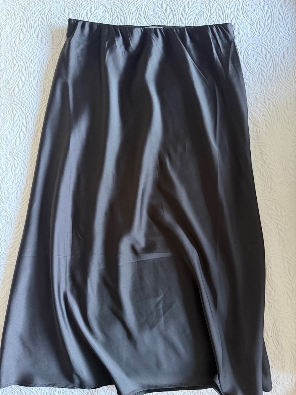Satin Black Maxi Skirt — Sleek Everyday Style